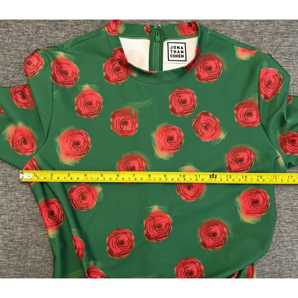 Jonathan Cohen Dress Floral With Side Twist, Abstract Ranunculus Size S - Picture 5 of 8